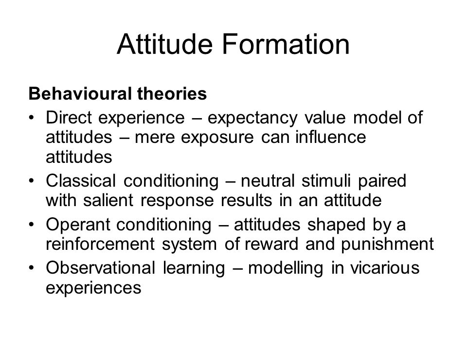 Attitude theory